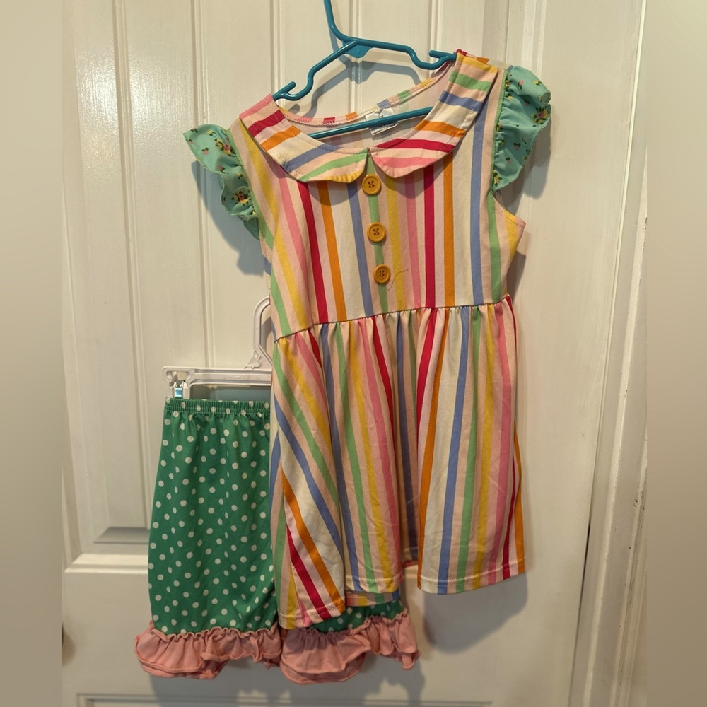Kids size 6/7 matching boutique outfit